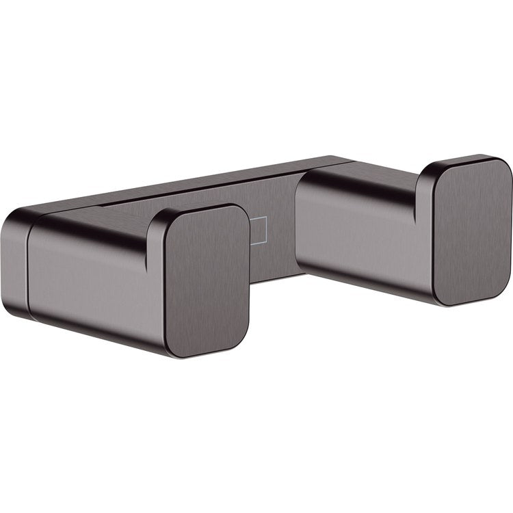 Towel Hook AddStoris Double Brushed Black Chrome 1-3/8 Inch Wall Mount Metal - Image 1