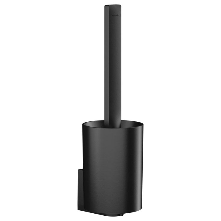 Toilet Brush Holder WallStoris Matte Black Plastic for Bathroom