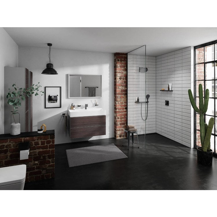 Toilet Paper Holder AddStoris Euro with Cover Matte Black Metal 4-9/16 Inch Wall Mount - Image 3