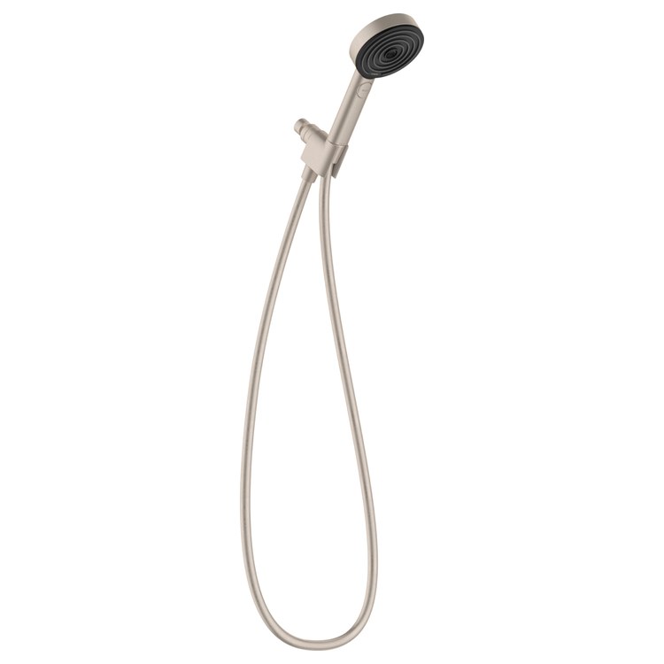 Handshower Set Pulsify S 105 Brushed Nickel 3 Function PowderRain IntenseRain Pulsating Massage 1.75 Gallons per Minute Less Bar - Image 1