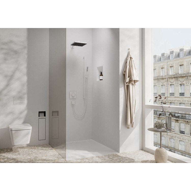 Towel Hook AddStoris Single Matte White 1-3/16 Inch Wall Mount Metal - Image 2