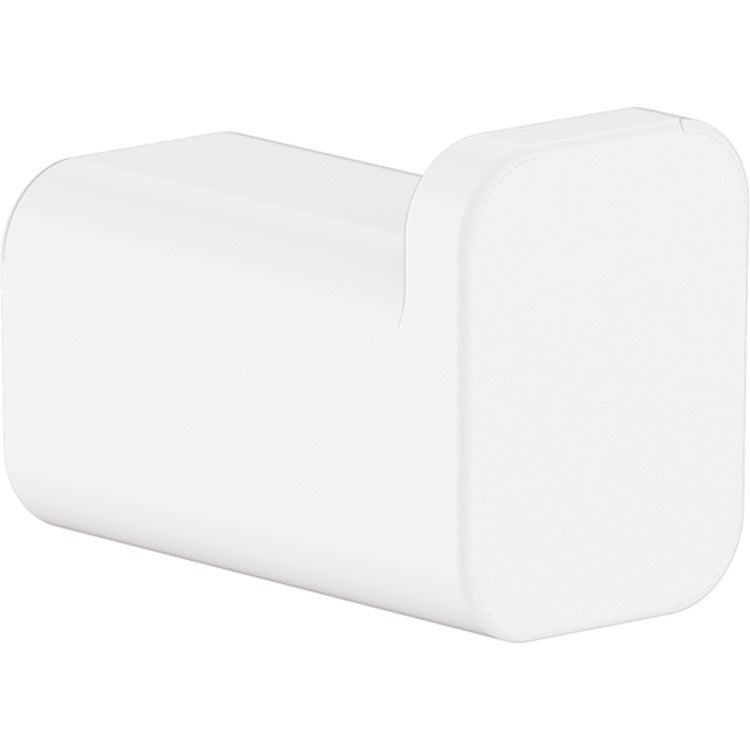 Towel Hook AddStoris Single Matte White 1-3/16 Inch Wall Mount Metal - Image 1