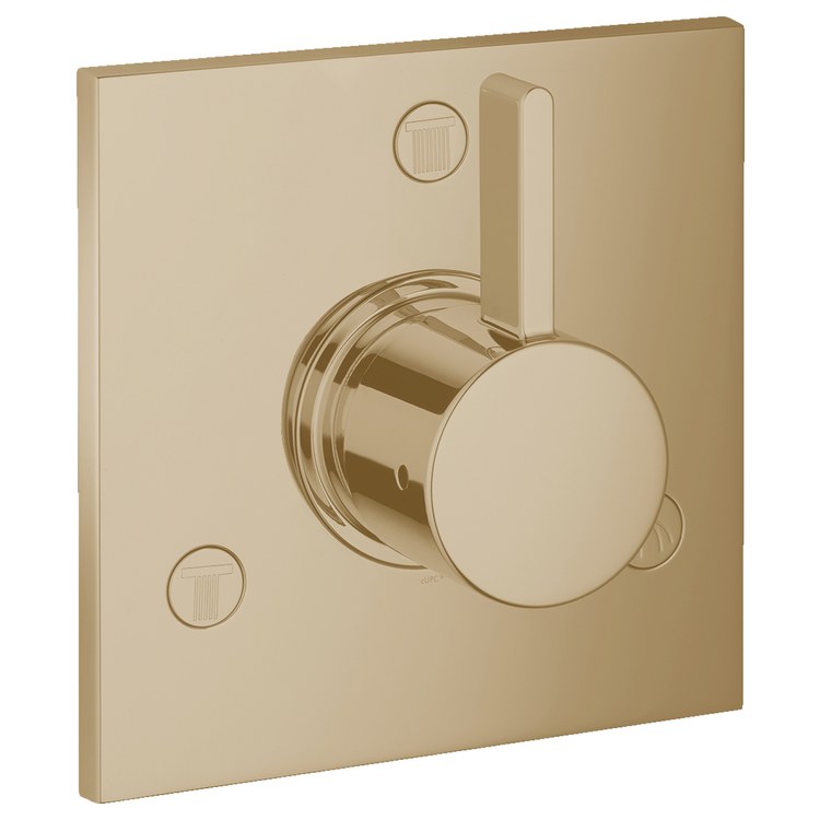 Diverter Trim Ecostat Trio/Quattro Brushed Bronze 1 Lever ADA - Image 1