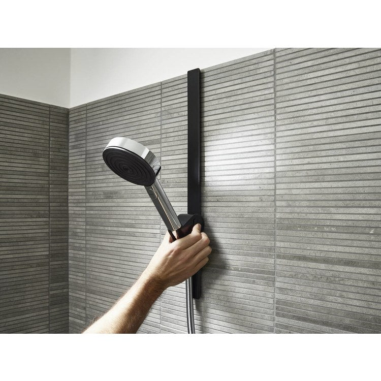 Handshower Holder WallStoris Push Slider Matte Black Plastic for WallStoris 20IN of 28IN Wall Bar with Easy Click Technology - Image 2