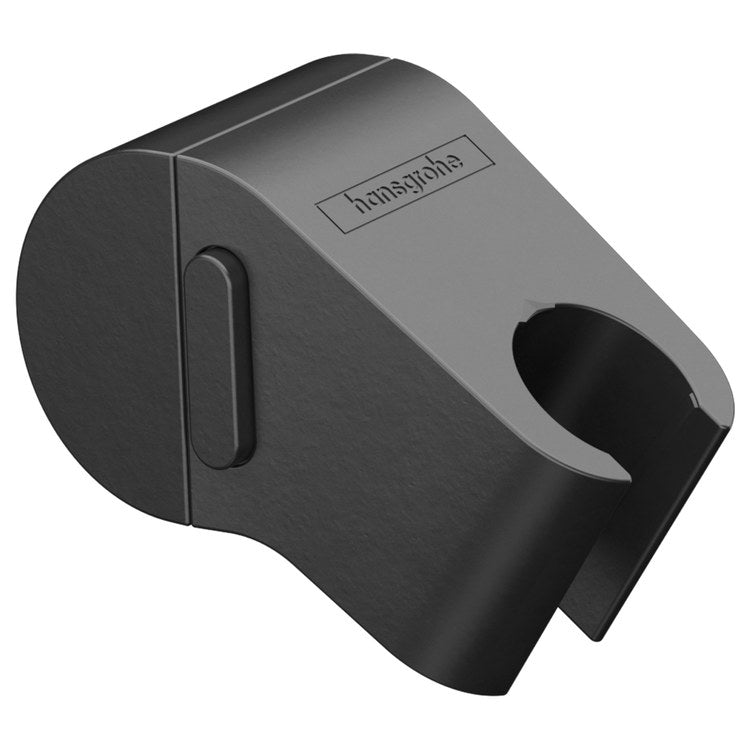 Handshower Holder WallStoris Push Slider Matte Black Plastic for WallStoris 20IN of 28IN Wall Bar with Easy Click Technology - Image 1