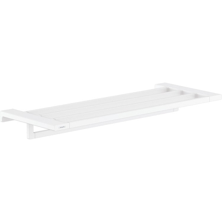 Towel Rack AddStoris with Towel Bar Matte White 25 Inch Metal 9-3/4 Inch Wall Mount - Image 1