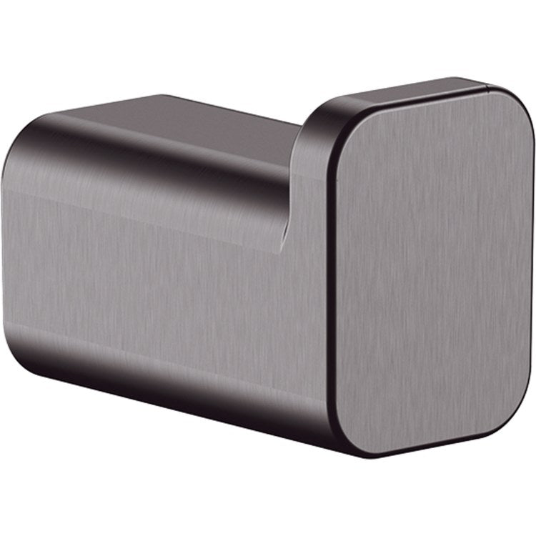 Towel Hook AddStoris Single Brushed Black Chrome 1-3/16 Inch Wall Mount Metal - Image 1
