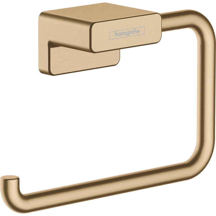 Toilet Paper Holder AddStoris Euro Less Cover Brushed Bronze Metal 6 Inch 1-5/8 Inch Wall Mount