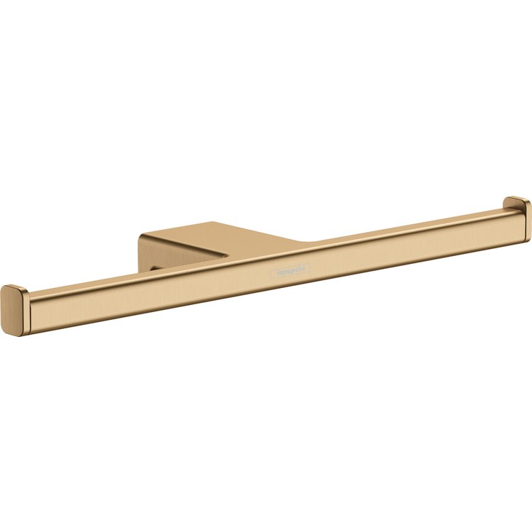 Toilet Paper Holder AddStoris Euro Brushed Bronze Metal 3-1/16 Inch Wall Mount - Image 1
