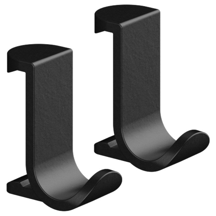 Towel Hook WallStoris Double Matte Black 1-1/4 Inch Wall Mount Plastic - Image 1