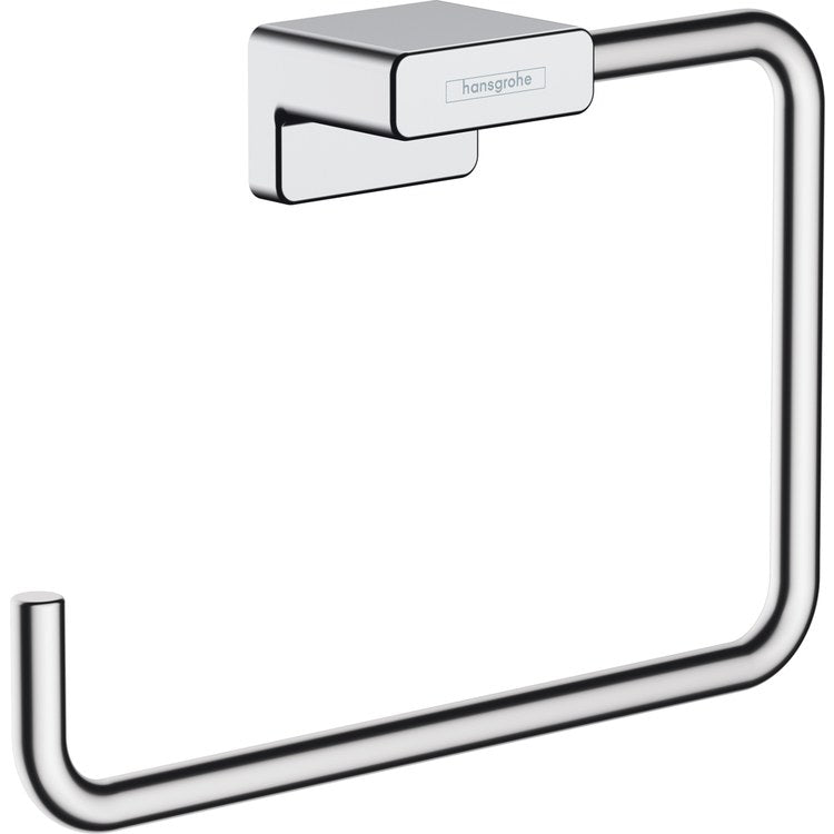 Towel Ring AddStoris 7 Inch Rectangular Chrome Metal 1-9/16 Inch - Image 1