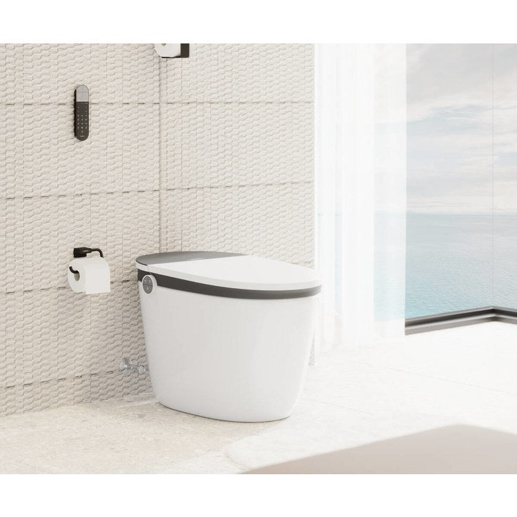 Toilet Paper Holder AddStoris Euro Less Cover Matte Black Metal 6 Inch 1-5/8 Inch Wall Mount - Image 2