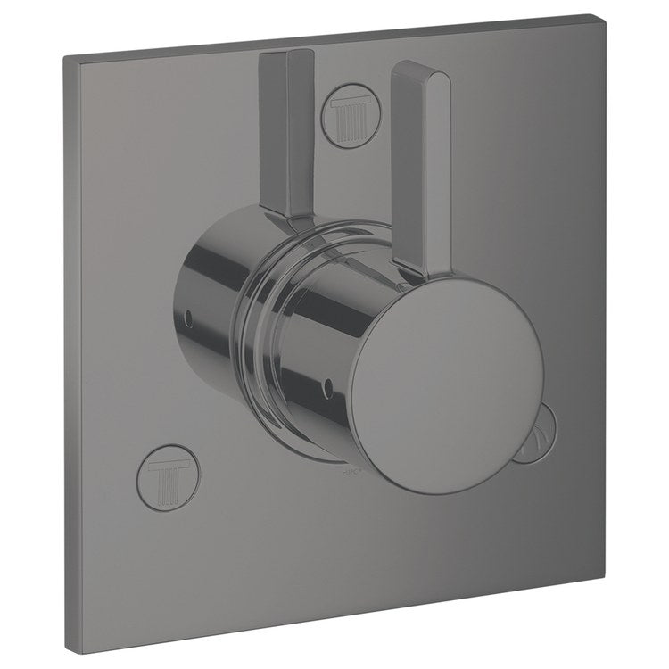 Diverter Trim Ecostat Trio/Quattro Brushed Black Chrome 1 Lever ADA - Image 1