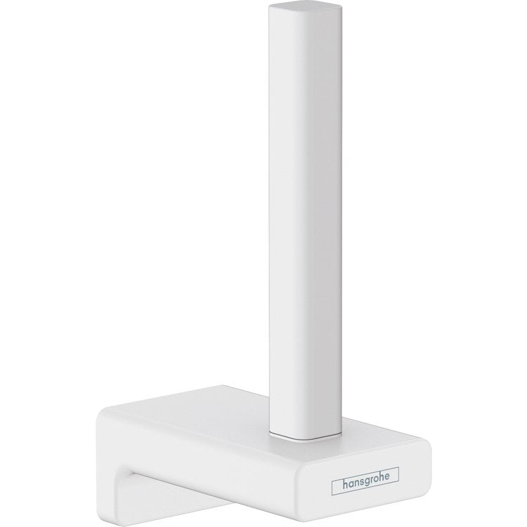 Toilet Paper Holder AddStoris Euro Matte White Metal 3-1/4 Inch Wall Mount - Image 1