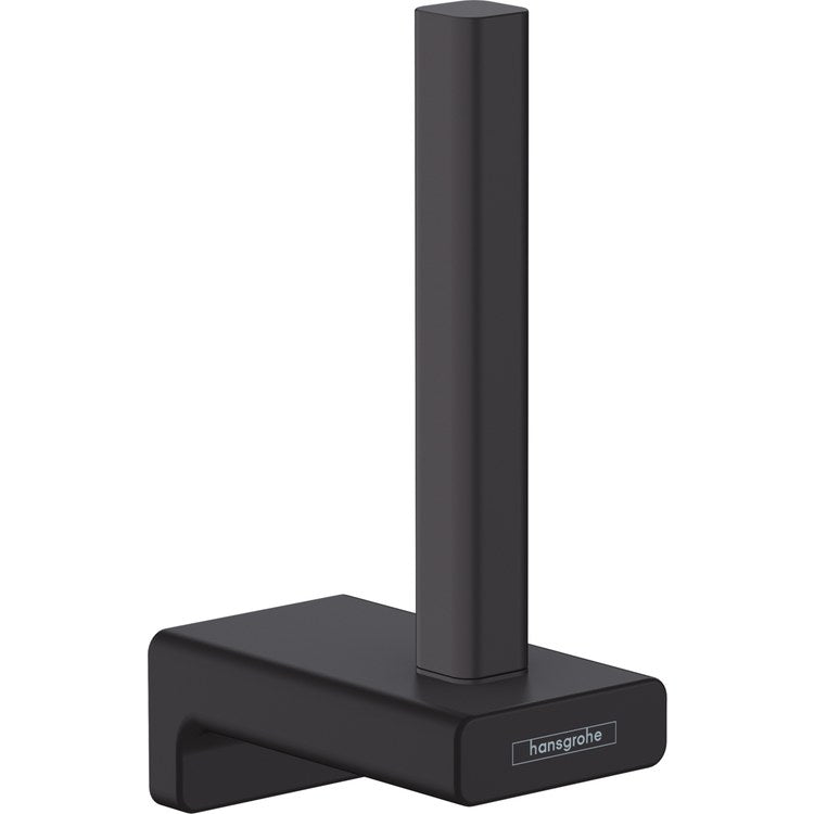 Toilet Paper Holder AddStoris Euro Matte Black Metal 3-1/4 Inch Wall Mount - Image 1