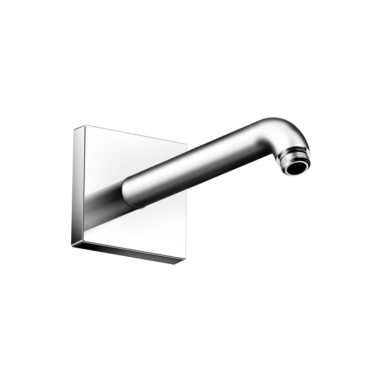 Shower Arm ShowerSolutions with Square Flange Chrome 9 Inch Brass 25 Degree Wall Mount - Image 1