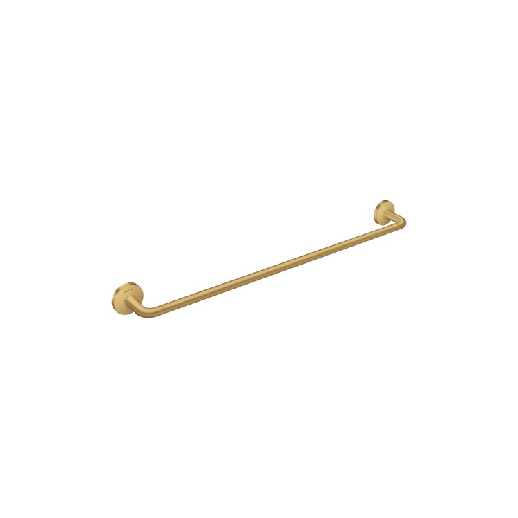 Towel Bar Universal Circular 24 Inch Single Brushed Gold Optic Metal - Image 1