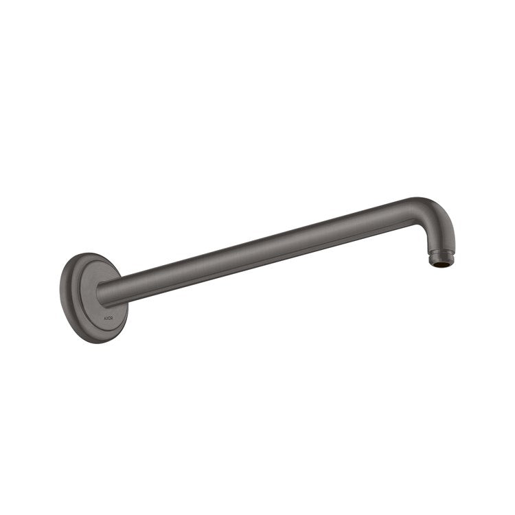 Shower Arm Montreux with Round Flange Brushed Black Chrome Brass 90 Degree Wall Mount - Image 1