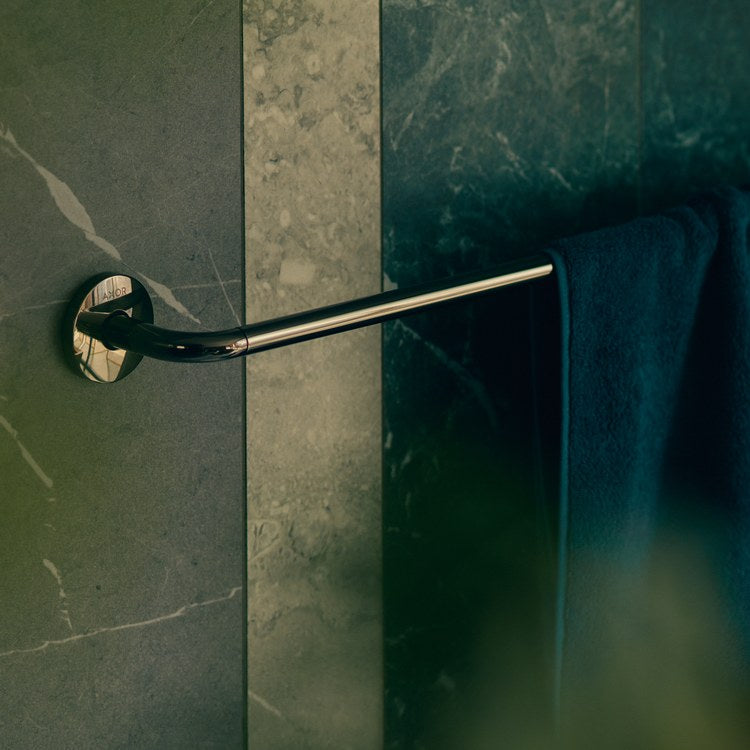Towel Bar Universal Circular 30 Inch Single Brushed Gold Optic Metal - Image 2