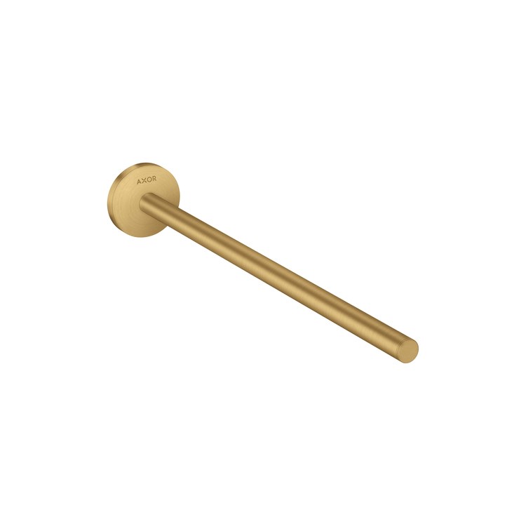 Towel Bar Universal Circular 14 Inch Single Brushed Gold Optic Metal - Image 1