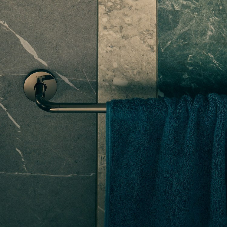 Towel Bar Universal Circular 24 Inch Single Brushed Nickel Metal - Image 3