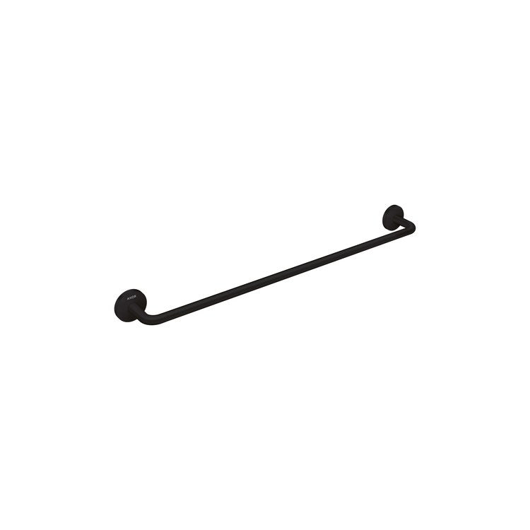 Towel Bar Universal Circular 24 Inch Single Matte Black Metal - Image 1