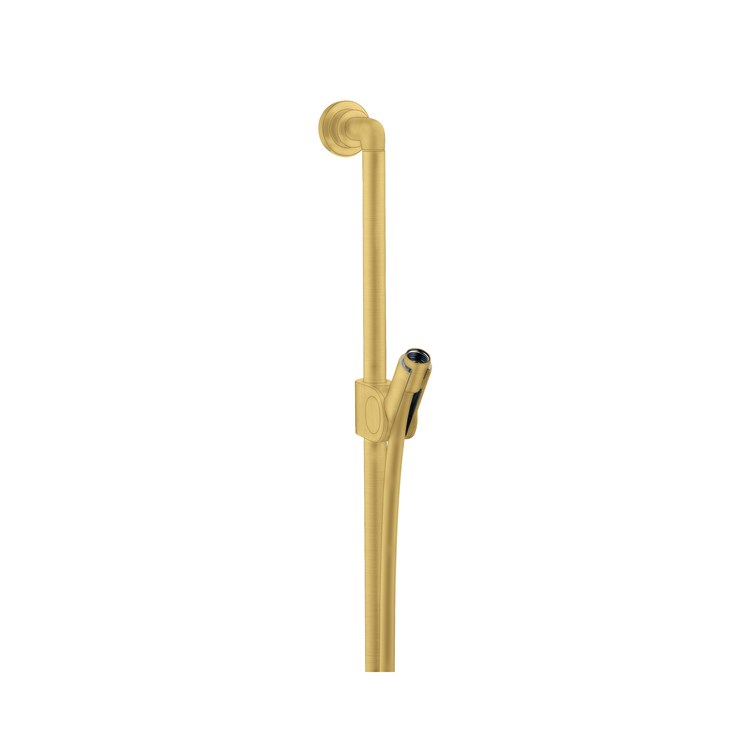 Slide Bar Citterio with Adjustable Handshower Holder and 63 Inch Hose 36 Inch Brushed Gold Optic Brass Wall Mount - Image 1