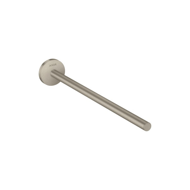 Towel Bar Universal Circular 14 Inch Single Brushed Nickel Metal - Image 1