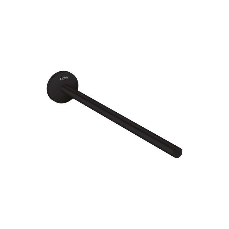 Towel Bar Universal Circular 14 Inch Single Matte Black Metal - Image 1