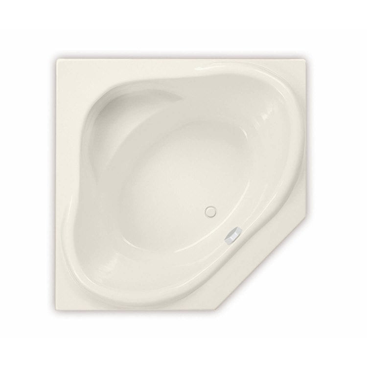 Tub Nancy 54L x 54W Inch Corner Hydrosens Center Biscuit Acrylic - Image 1