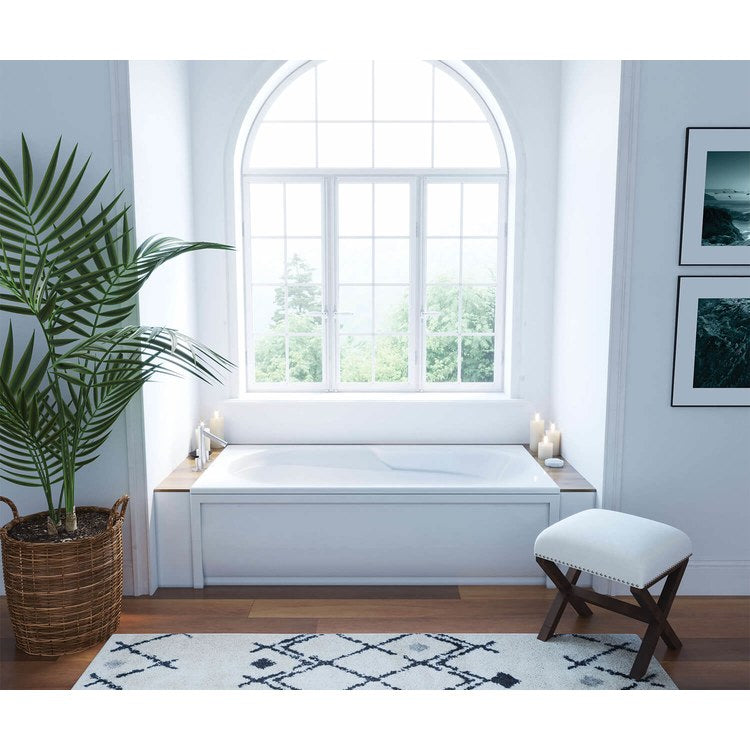 Tub Baccarat 72 x 36 Inch Alcove Combined Hydromax Aerofeel End White Acrylic - Image 1