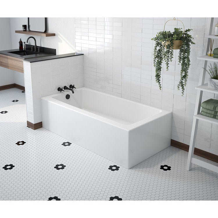 Tub Mackenzie AFR 60 x 30 Inch Corner Access Left Hand Drain White AcrylX 32 Gallon - Image 1