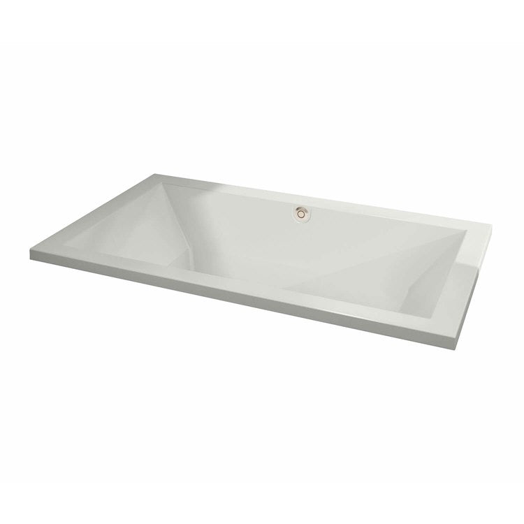 Tub Aliki 72 x 42 Inch Drop-In Combined Hydrofeel Aerofeel Center Drain White Acrylic 101 Gallon - Image 2