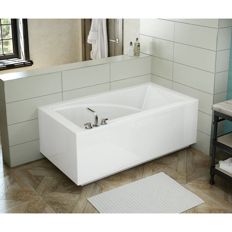 Tub Modulr 60 x 32 Inch Corner Right with Armrest Left Hand White Acrylic - Image 1