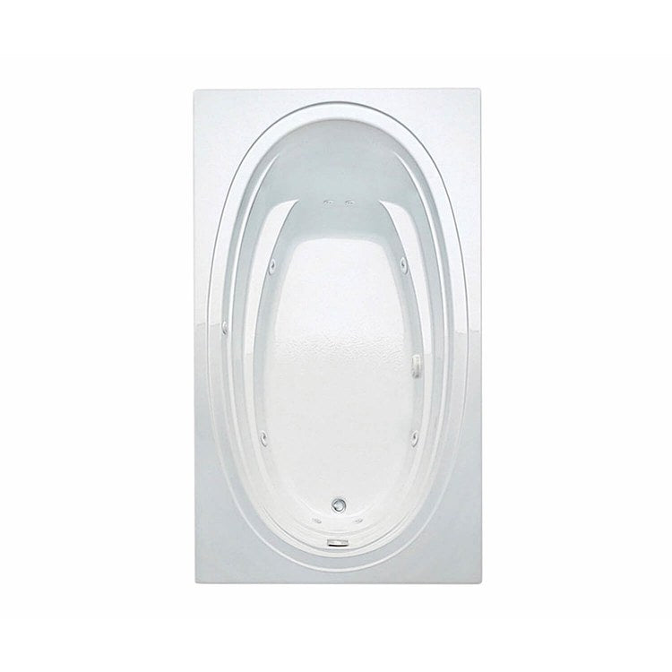 Tub Panaro 72 x 42 Inch Drop-In End Drain White Acrylic 67 Gallon - Image 2