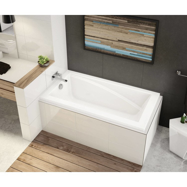 Tub Modulr 60 x 32 Inch Corner Left with Armrest Left Hand White Acrylic - Image 2