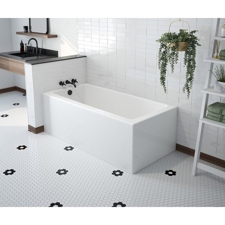Tub Mackenzie 60 x 30 Inch Corner Right White Acrylic - Image 1