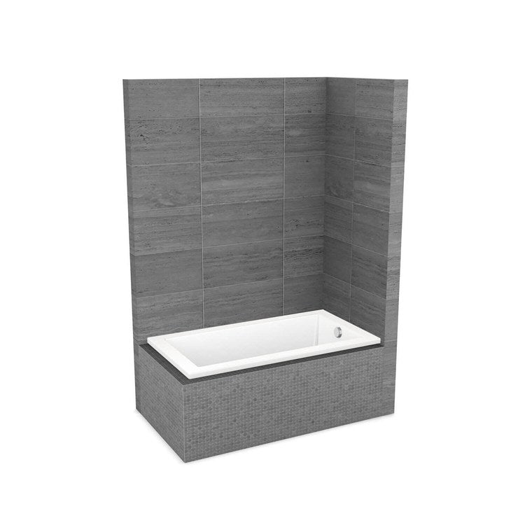 Tub Modulr 60 x 32 Inch Corner Less Armrest Left Hand White Acrylic - Image 1