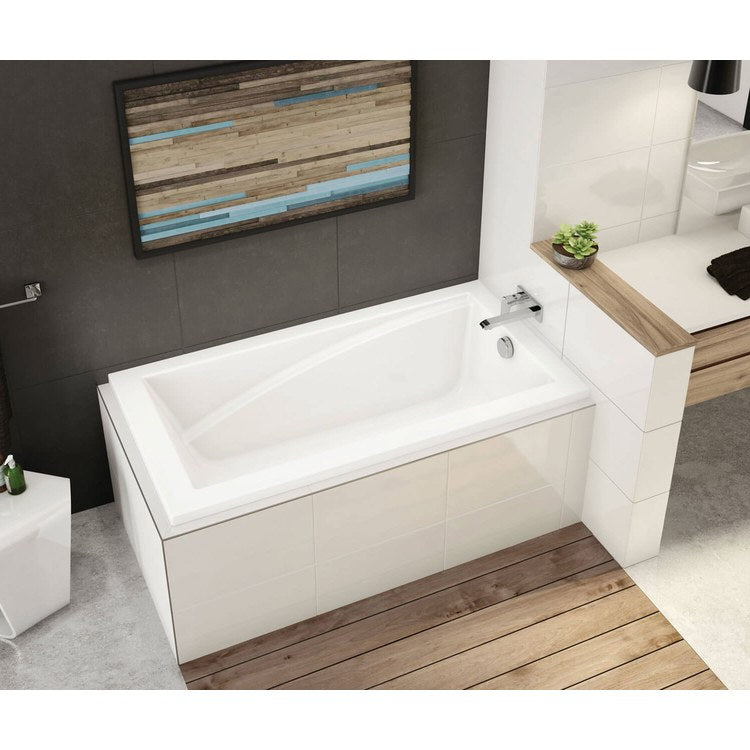 Tub Modulr 60 x 32 Inch Corner with Armrest Left Hand White Acrylic - Image 2