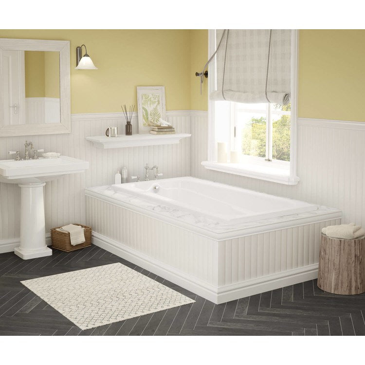 Tub Timeless 72 x 36 Inch Alcove Whirlpool End White Acrylic - Image 1