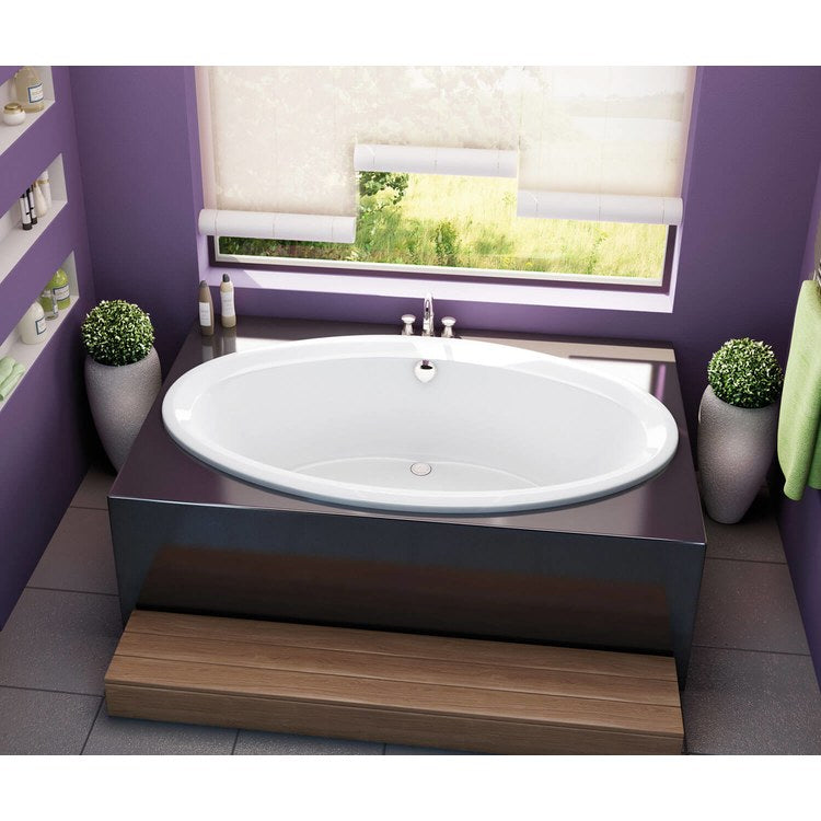 Tub Tympani 72 x 42 Inch Drop-In Aeroeffect Center White Acrylic - Image 1