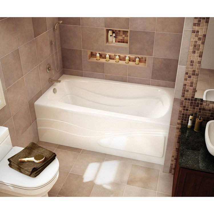 Tub Tenderness 72 x 36 Inch Alcove Combined Whirlpool Aeroeffect Right White Acrylic - Image 1