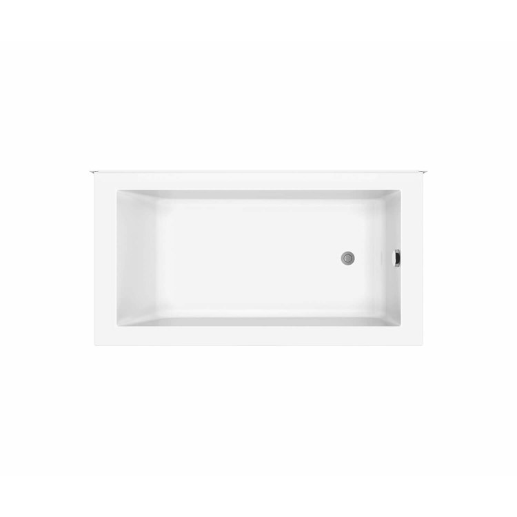 Tub Modulr 60 x 32 Inch Corner Right Less Armrest Left Hand White Acrylic - Image 2