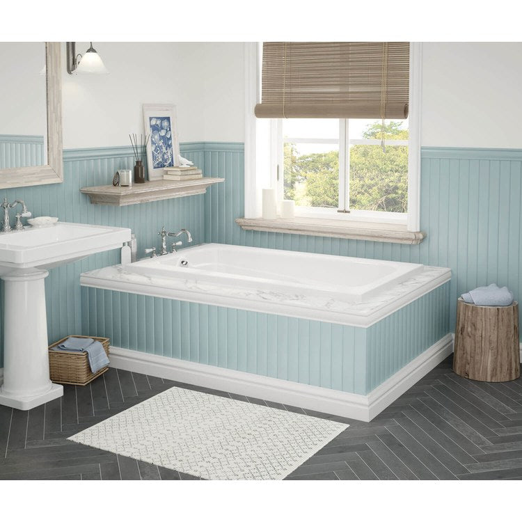 Tub Tempest 60 x 36 Inch Alcove Combined Whirlpool Aeroeffect End White Acrylic - Image 1