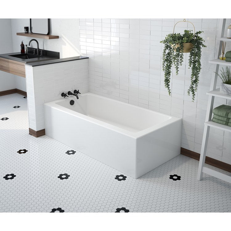 Tub Mackenzie 60 x 30 Inch Corner Access Right White Acrylic - Image 1