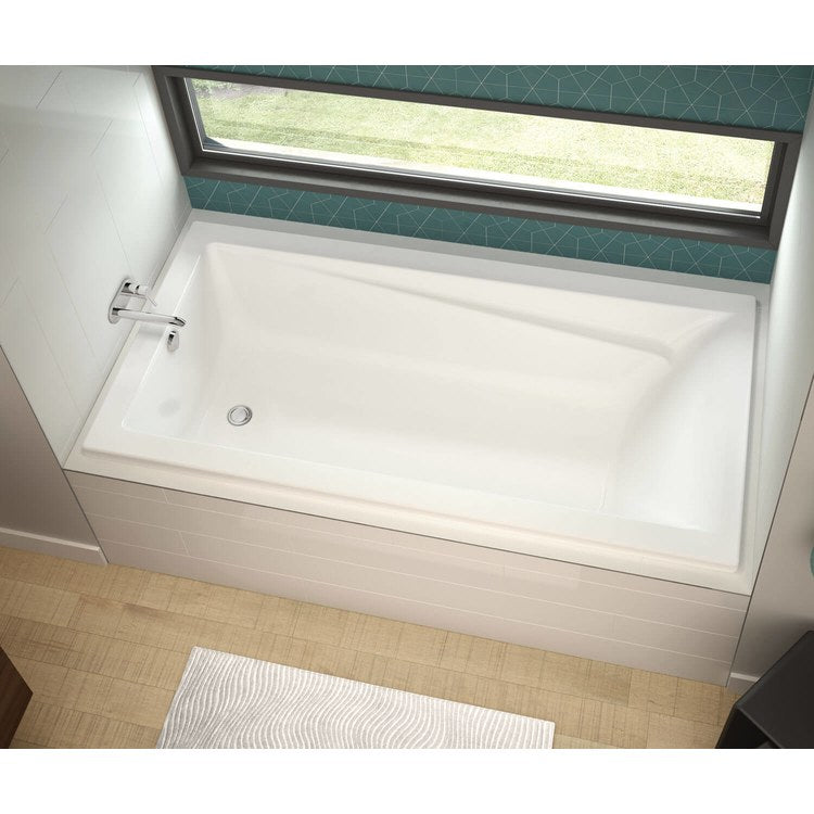 Tub Exhibit 72 x 34 Inch Drop-In End Drain White Acrylic 59 Gallon - Image 2