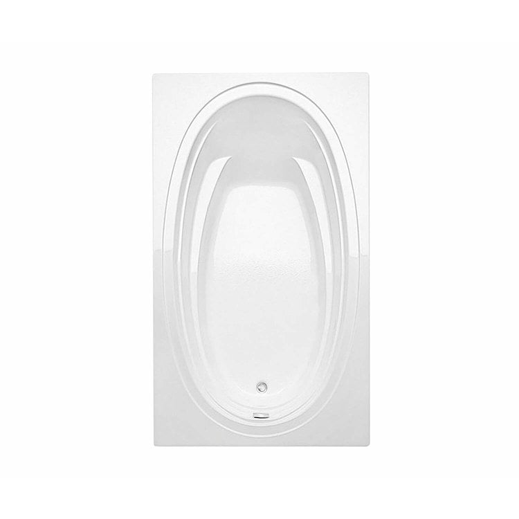 Tub Panaro 60 x 42 Inch Drop-In Left Hand Drain White Acrylic 58 Gallon - Image 1