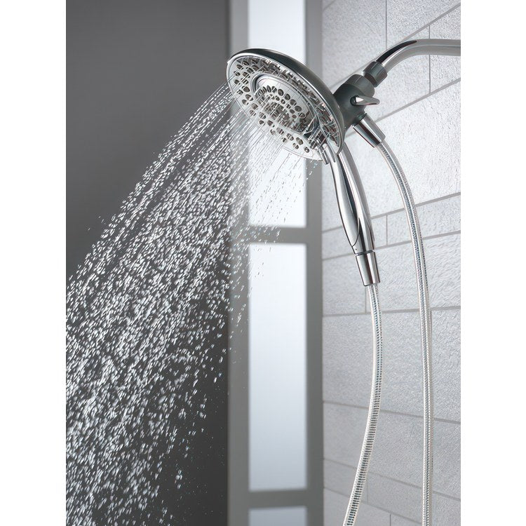 Handshower Combination Universal Showering Components In2ition 2-In-1 Chrome 5 Function 6-13/16 Inch 1.75 Gallons per Minute Full Body Spray Full Spray with Massage Massaging Spray and Drenching Spray - Image 3