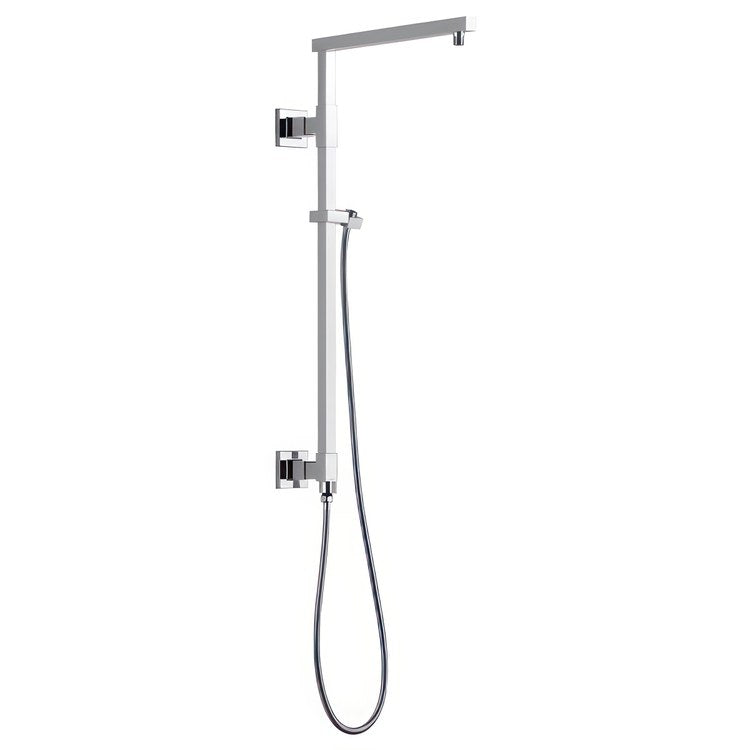 Shower Column Emerge Universal Showering Components Angular Lumicoat Stainless 26 Inch - Image 1