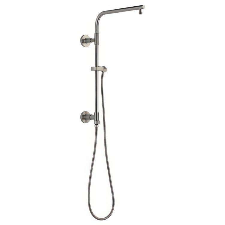 Shower Column Emerge Universal Showering Components Round Contemporary Lumicoat Stainless 18 Inch - Image 1